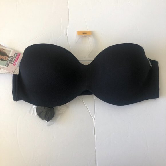 Sweet Nothings Women's Maidenform No Slip Smooth Look Strapless Black Bra - Picture 5 of 9